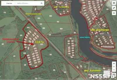 Участок 12,8 Га в д. Капшино Калязинского р-на Тверской обл.